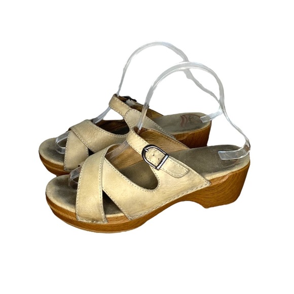 Sandales Cuir Dansko Sela Femme – Rouges, Sabots à Enfiler, Pointure 36/US 5.5-6